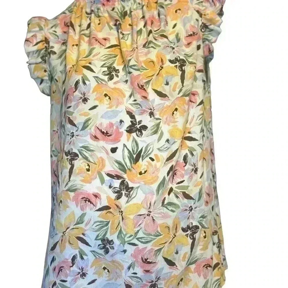 Unbranded Women's Ruffle Sleeve Floral Tank Top. - Picture 2 of 9